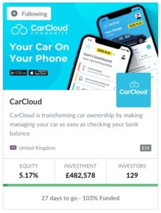 CarCloud Seedrs Video Production Link