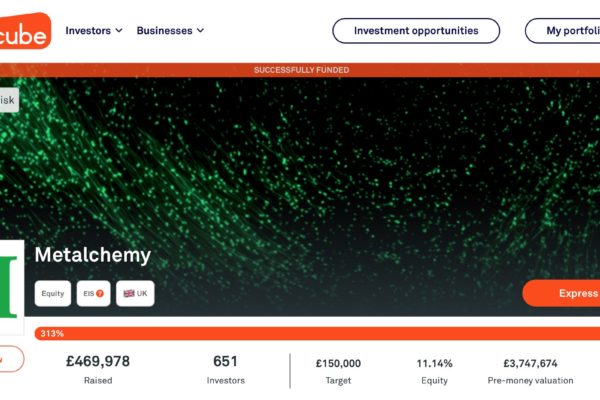 £470K for Metalchemy on Crowdcube 313% Overfund!